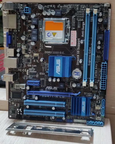 Лот: 20076717. Фото: 1. Мат. плата ASUS P5G41T-M LE /mATX... Материнские платы