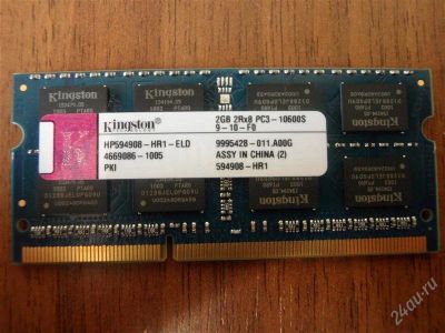 Лот: 2601104. Фото: 1. DDR3 SO-DIMM 2GB Kingston. Оперативная память