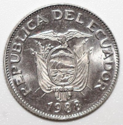Лот: 11390830. Фото: 1. 1 сукре 1988 год. Эквадор. Америка