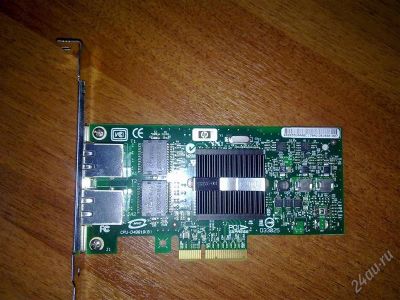 Лот: 2915917. Фото: 1. Сетевая карта HP NC360T PCI Express... Платы расширения, контроллеры, доп. порты