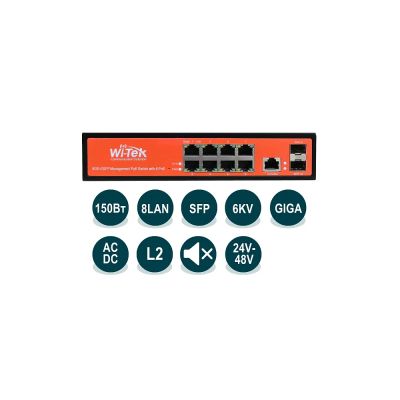 Лот: 19075883. Фото: 1. PoE коммутатор Wi-Tek WI-PMS310GF-Alien. Коммутаторы