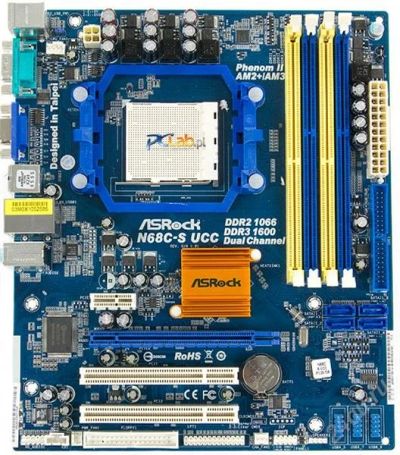 Лот: 1398681. Фото: 1. ASRock N68C-S UCC AM3; DDR-3 1600... Материнские платы