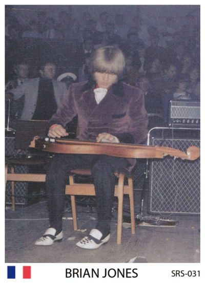 Лот: 10615257. Фото: 1. Rolling Stones Brian Jones коллекционная... Наклейки, фантики, вкладыши