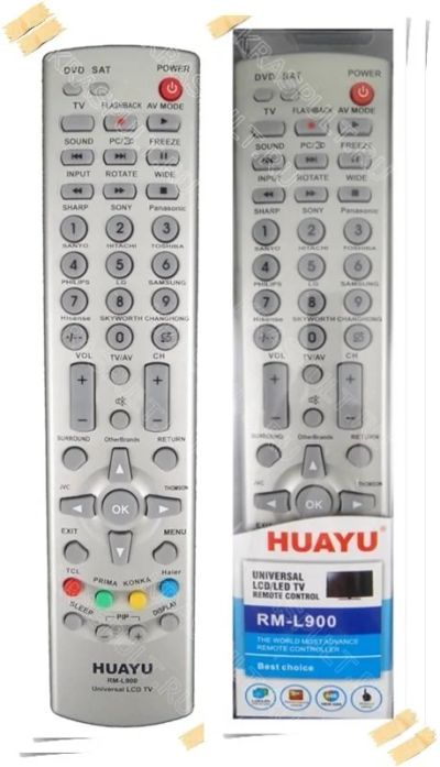 Лот: 15906256. Фото: 1. Пульт УНИВЕРСАЛЬНЫЙ HUAYU RM-L900. Пульты ДУ