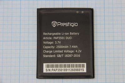 Лот: 12247551. Фото: 1. АКБ (аккумулятор) Prestigio PAP... Аккумуляторы