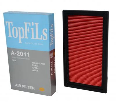 Лот: 20663679. Фото: 1. Фильтр воздушный A-2011 Top Fils... Расходные материалы