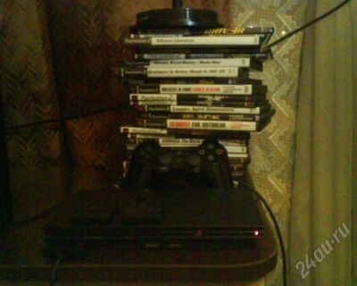 Лот: 632542. Фото: 1. SONY PLAYSTATION 2 SLIM (1 джостик... Игровые приставки, консоли