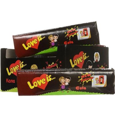 Лот: 11349739. Фото: 1. Жевательные конфеты Love is Cola-Lemon. Шоколад, конфеты
