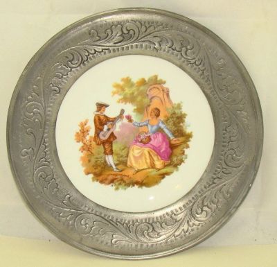 Лот: 12676062. Фото: 1. Limoges тарелка декоративная настенная... Другое (антиквариат)