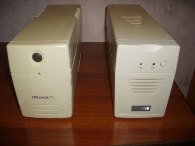 Лот: 5360695. Фото: 1. 2 ИБП (Ippon Back Power Pro 500... ИБП, аккумуляторы для ИБП