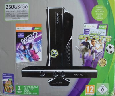 Лот: 9536245. Фото: 1. XBOX 360 250Гб + Kinect, прошивка... Консоли