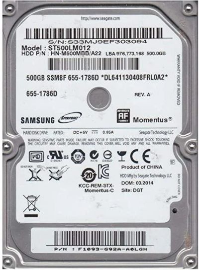 Лот: 16507518. Фото: 1. Жесткий диск Seagate Momentus... Жёсткие диски (HDD)