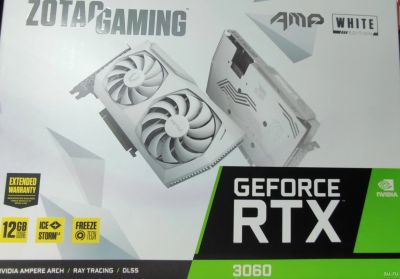 Лот: 17787931. Фото: 1. Видеокарта RTX 3060 Zotac amp... Видеокарты