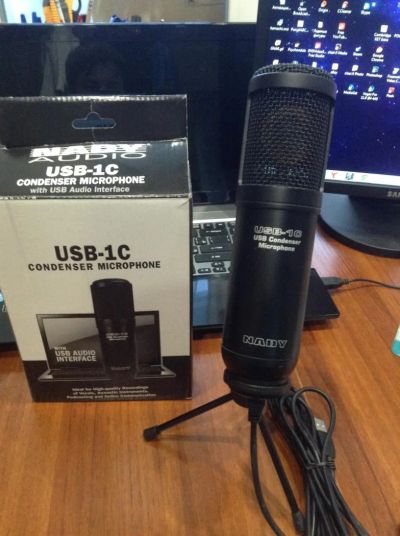 Лот: 5188542. Фото: 1. микрофон Nady USB-1C с подставкой. Студийные микрофоны, радиомикрофоны и радиосистемы