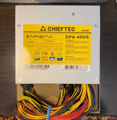 Лот: 18294358. Фото: 1. Блок питания Chieftec iArena GPA-400S. Корпуса, блоки питания
