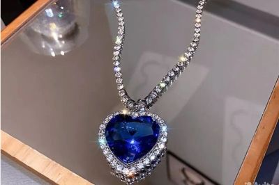 Лот: 21507820. Фото: 1. Ожерелье с кулоном Сердце океана... Колье