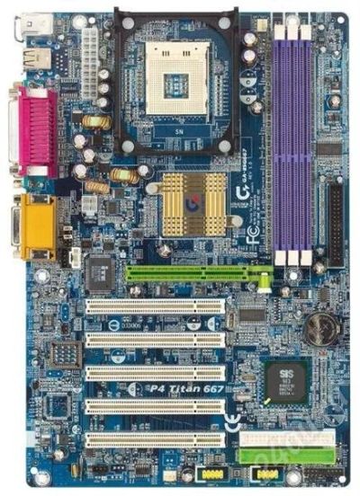 Лот: 391681. Фото: 1. Материнская плата Gigabyte GA-8SG667... Материнские платы