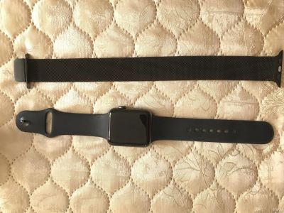 Лот: 13601774. Фото: 1. Apple Watch series 3 42 мм. Смарт-часы, фитнес-браслеты, аксессуары