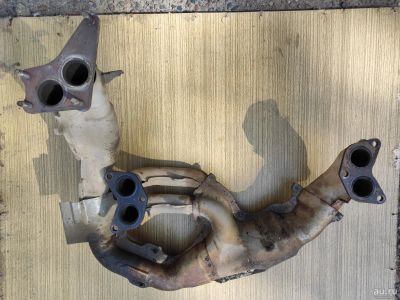 Лот: 16454831. Фото: 1. Выпускной коллектор Subaru ej20x. Выхлопная система