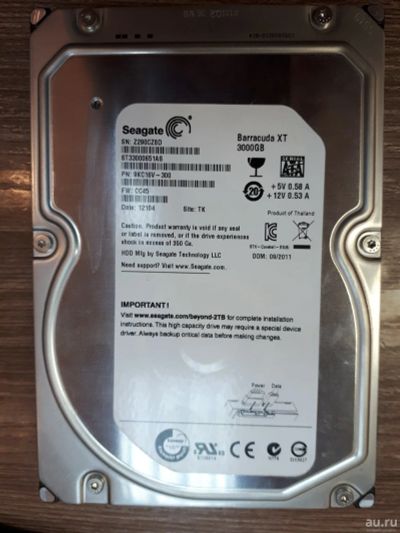 Лот: 13652658. Фото: 1. HDD Seagate Barracuda XT 3Tb... Жёсткие диски (HDD)