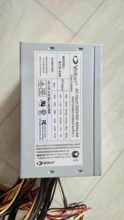 Лот: 15499211. Фото: 1. Блок питания Velton 400w. Корпуса, блоки питания
