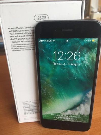 Лот: 11962801. Фото: 1. iphone 6 space gray 128gb.Идеальный... Смартфоны