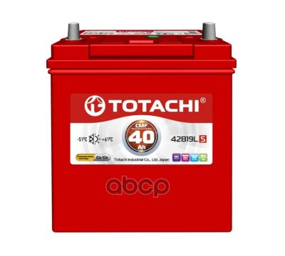 Лот: 21878252. Фото: 1. Акб Totachi Kor Cmf 40 Ls 42B19l... Другое (автозапчасти)