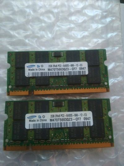 Лот: 14540980. Фото: 1. Samsung DDR2 4Gb (2+2) Для ноутбука. Оперативная память