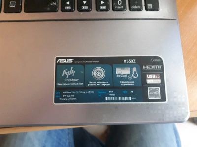 Лот: 13899239. Фото: 1. Ноут asus x550z повторно. Ноутбуки