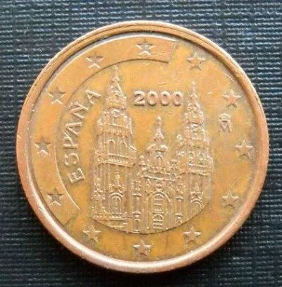 Лот: 3689880. Фото: 1. 2 евроцента испания. Европа