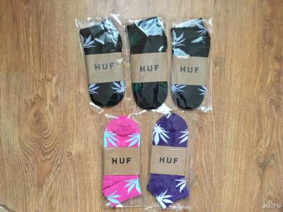 Лот: 9189771. Фото: 1. носки с листьями конопли huf унисекс. Носки