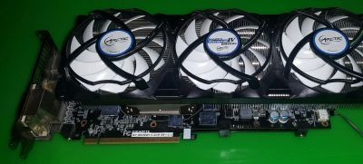 Лот: 10292102. Фото: 1. Radeon R9 290 4Gb 512 bit - охлаждение... Видеокарты