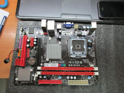 Лот: 10670886. Фото: 1. Материнская плата Biostar LGA775... Материнские платы