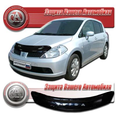 Лот: 20076443. Фото: 1. Дефлектор капота Nissan tiida. Детали тюнинга