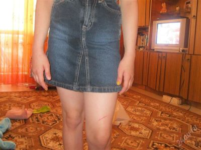 Лот: 907435. Фото: 1. юбочка джинсовая. Юбки