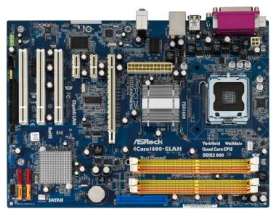 Лот: 6611228. Фото: 1. Материнская плата Asrock 4Core1600-GLAN... Материнские платы