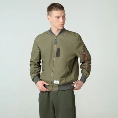 Лот: 22730789. Фото: 1. Мужской бомбер Alpha Industries... Легкие куртки, толстовки