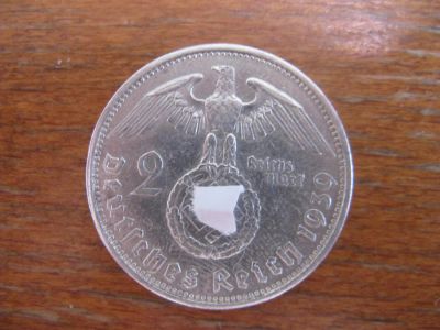 Лот: 11067685. Фото: 1. Германия 2 рейхсмарки 1939 года... Германия и Австрия