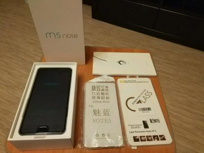 Лот: 9876588. Фото: 1. Meizu m5 note 3/32 gb gray. Смартфоны