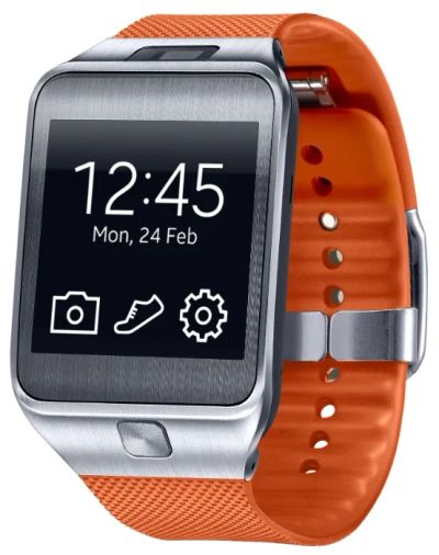 Лот: 6179088. Фото: 1. Samsung Gear 2 + черный ремешок... Смарт-часы, фитнес-браслеты, аксессуары