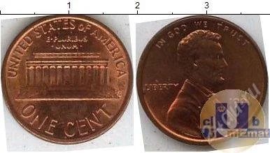 Лот: 976993. Фото: 1. 1 цент США 1991 г. Америка