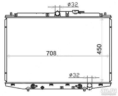 Лот: 13377748. Фото: 1. Радиатор охлаждения Honda Odyssey... Двигатель и элементы двигателя