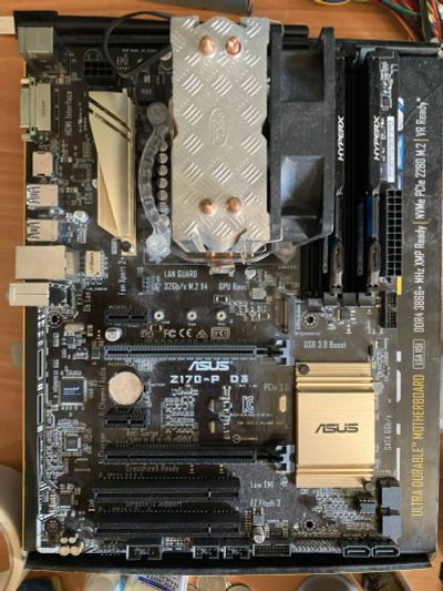 Лот: 21986736. Фото: 1. Asus Z170-P D3 + 8 Gb DDR3 + Xeon... Комплекты запчастей