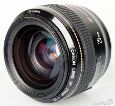 Лот: 6856445. Фото: 1. Canon EF 28mm f/1.8 USM (или обмен... Объективы