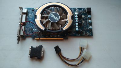 Лот: 12516159. Фото: 1. Видеокарта ASUS 9600GT 512Mb PCI-E... Видеокарты