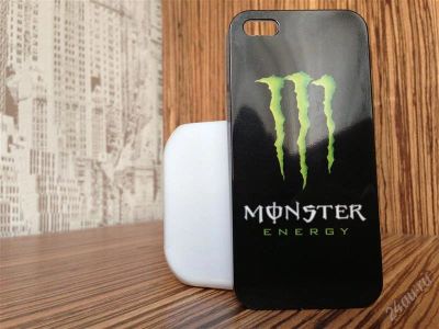 Лот: 2914440. Фото: 1. чехол на iphone 5 monster. + бесплатная... Чехлы, бамперы