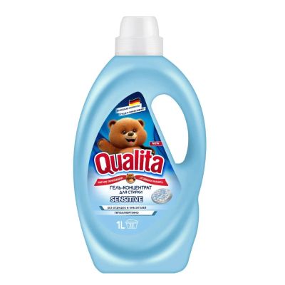 Лот: 24088051. Фото: 1. Гель для стирки Qualita, 1 л... Бытовая химия