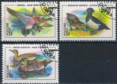 Лот: 20749131. Фото: 1. 1994, 1 июля. Утки. Полная серия... Марки