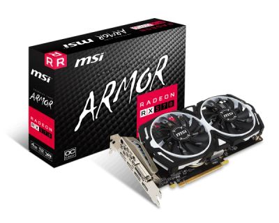 Лот: 12680965. Фото: 1. RX 570 4GB (MSI Armor). Видеокарты