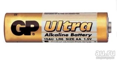 Лот: 13573296. Фото: 1. Батарейка пальчиковая GP Ultra... Батарейки, аккумуляторы, элементы питания
